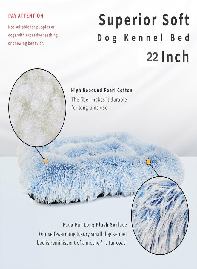 nononfish Puppy Crate Bed Washable Small for Small Dogs Non Chewable Material XS 22 Inch Plush Washable Crate Mat for Cages Sofa Protect - Image 2